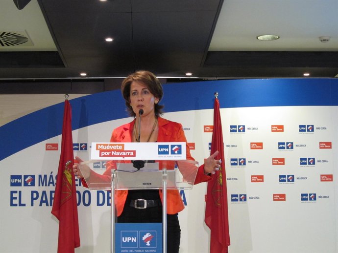 La Presidenta De UPN, Yolanda Barcina.