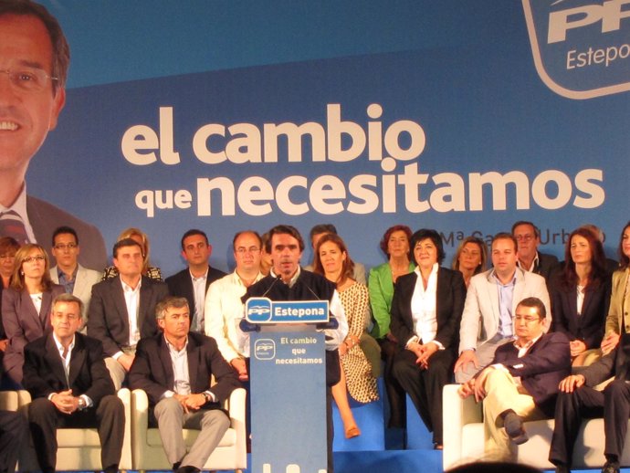 Aznar Participa En Un Acto Público En Estepona (Málaga)