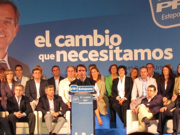 Aznar Participa En Un Acto Público En Estepona (Málaga)