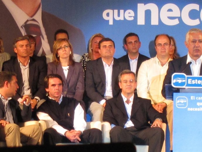 Aznar, Durante Un Acto En Estepona (Málaga)