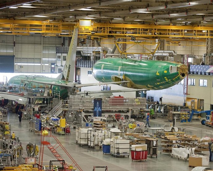 Ensamblaje En Una Factoría De Boeing