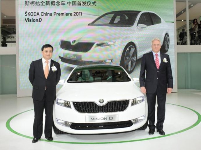 Skoda En El Salón De Shanghai