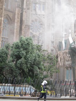 Incendio En La Cripta De La Sagrada Familia