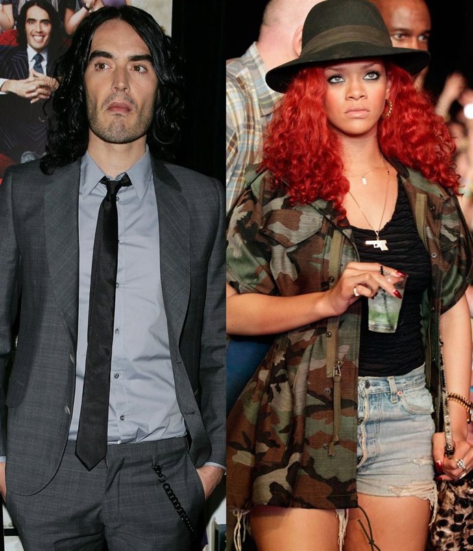 Montaje Rusell Brand Y Rihanna