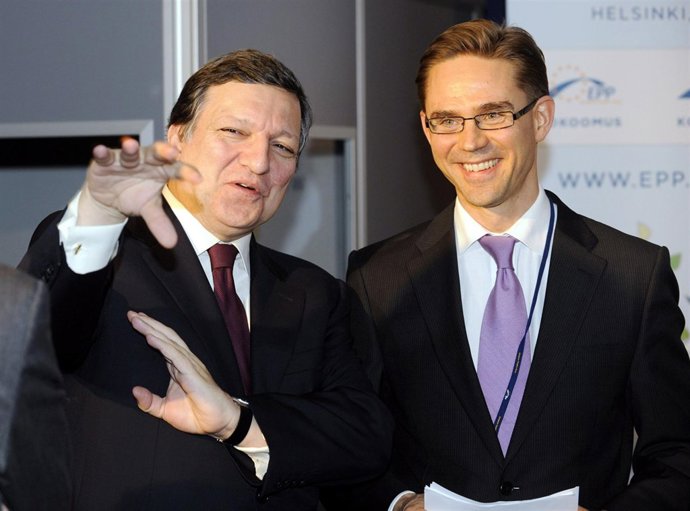 Barroso Con Jyrki Katainen (Finlandia)