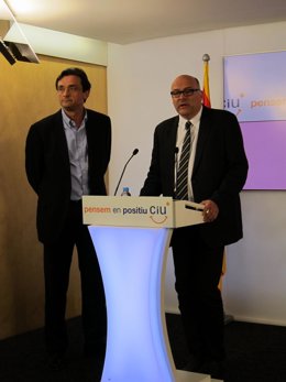 Lluís Maria Coromines (CDC) Y Benet Maymí (UDC)