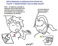 Humortic.- Apple demanda a Samsung por sus productos Galaxy