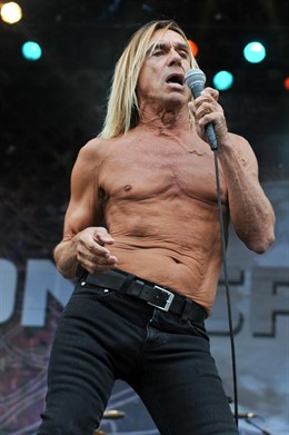 El cantante Iggy Pop, de The Stooges