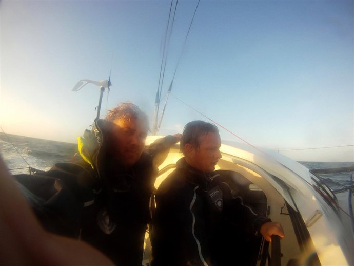 Tripulación Del Hugo Boss Barcelona World Race 