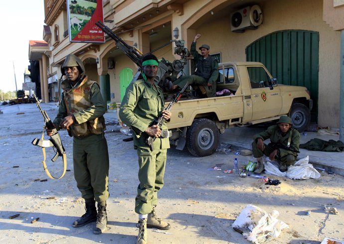 Fuerzas leales a Gadafi en Misrata