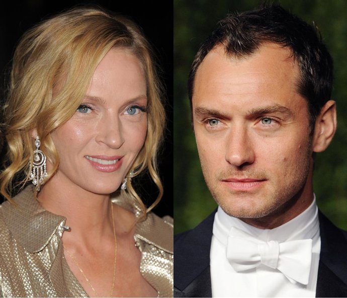 Uma Thurman Y Jude Law Jurados En Cannes