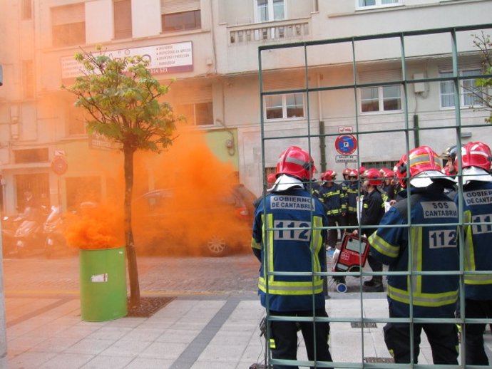 Manifestación Bomberos 112