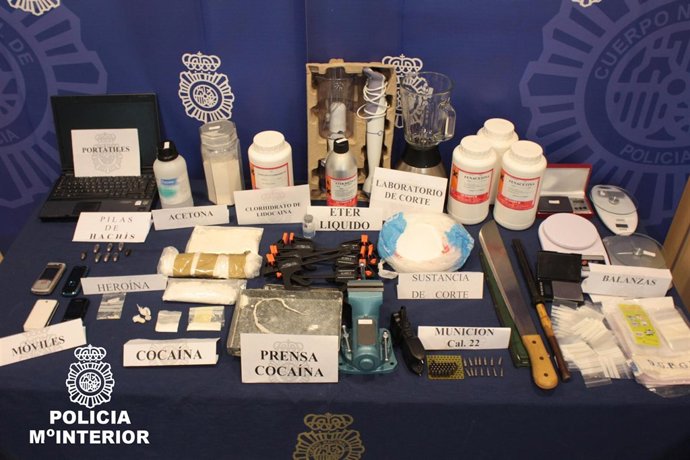 Material Incautado En Una Operación Contra El Tráfico De Droga.