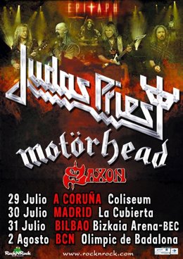 Gira De Judas Priest, Motorhead Y Saxon