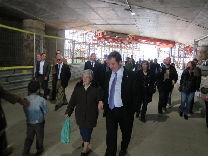 Hereu En Las Obras De Cobertura De Las Vías De Sants