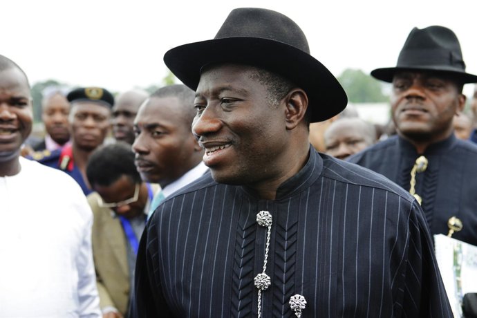 El Presidente Nigeriano Goodluck Jonathan