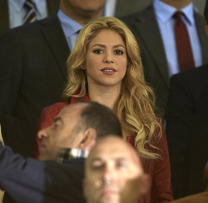 Shakira En El Palco De La Final De La Copa Del Rey