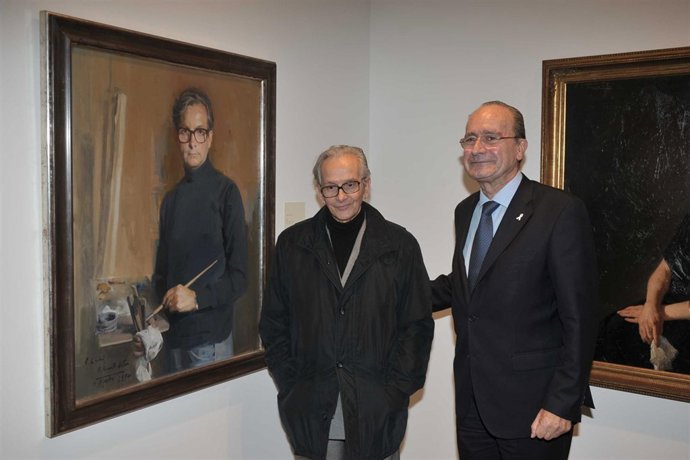 El Pintor Félix Revello De Toro Y El Alcalde De Málaga, Francisco De La Torre