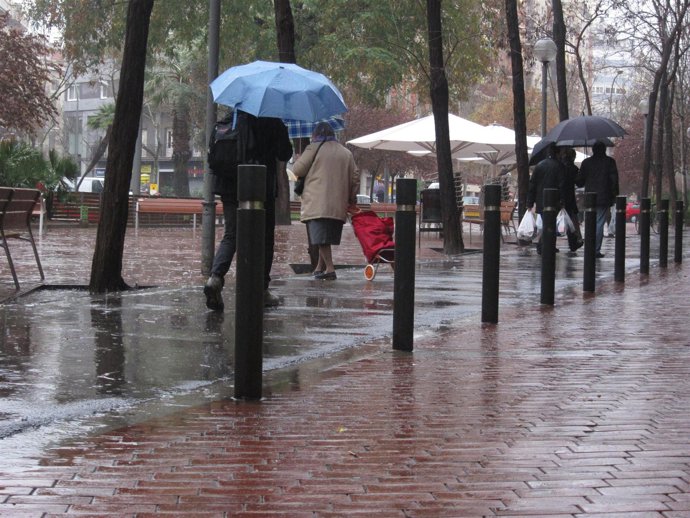 Lluvia en Barcelona