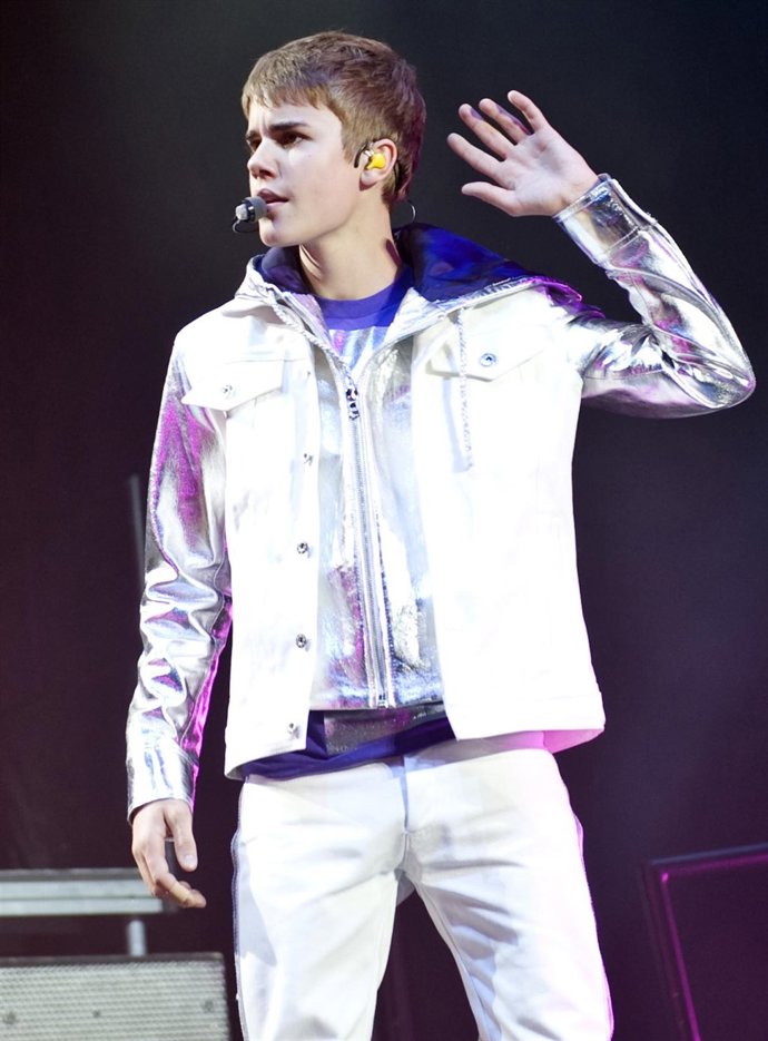 Justin Bieber en un concierto