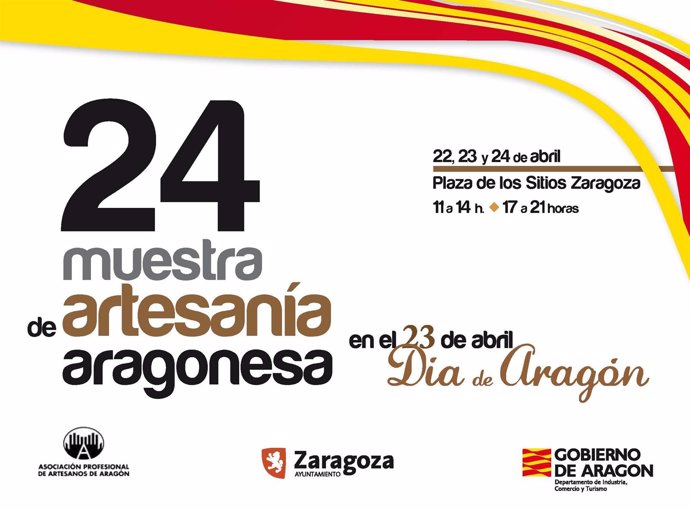 Cartel Anunciador De La Muestra De Artesanía En Zaragoza