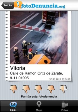 Aplicación Fotodenuncia  Itunes 