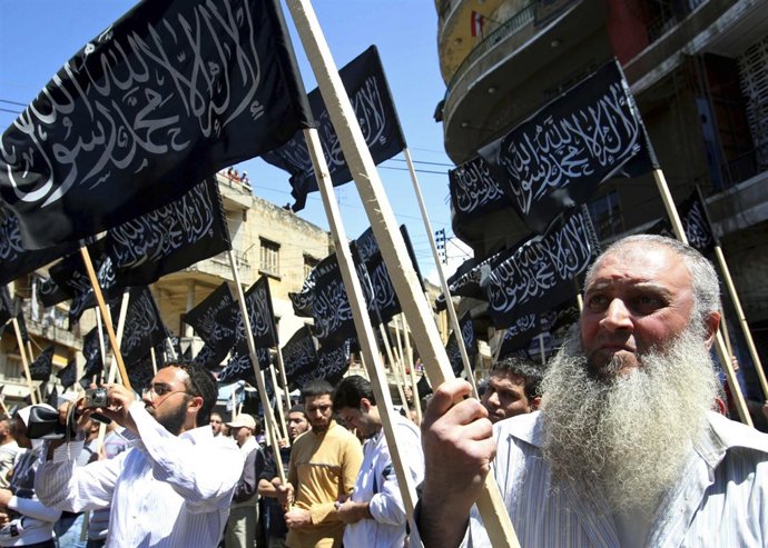 Manifestantes En Libano En Apoyo A Los De Siria
