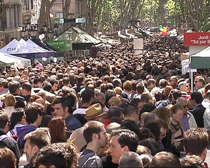 Barcelona celebra la festividad de Sant Jordi