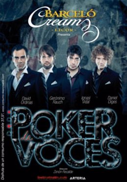 Cartel Del Espectáculo 'Poker De Voces'.