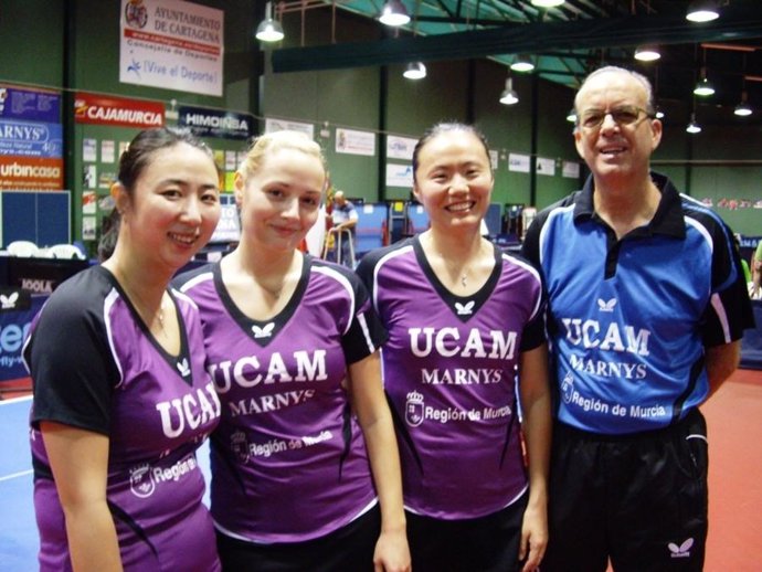 El UCAM Cartagena, Campeón De La Superdivisión Femenina De Tenis De Mesa