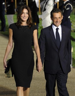 Carla Bruni y Nicolás Sarkozy
