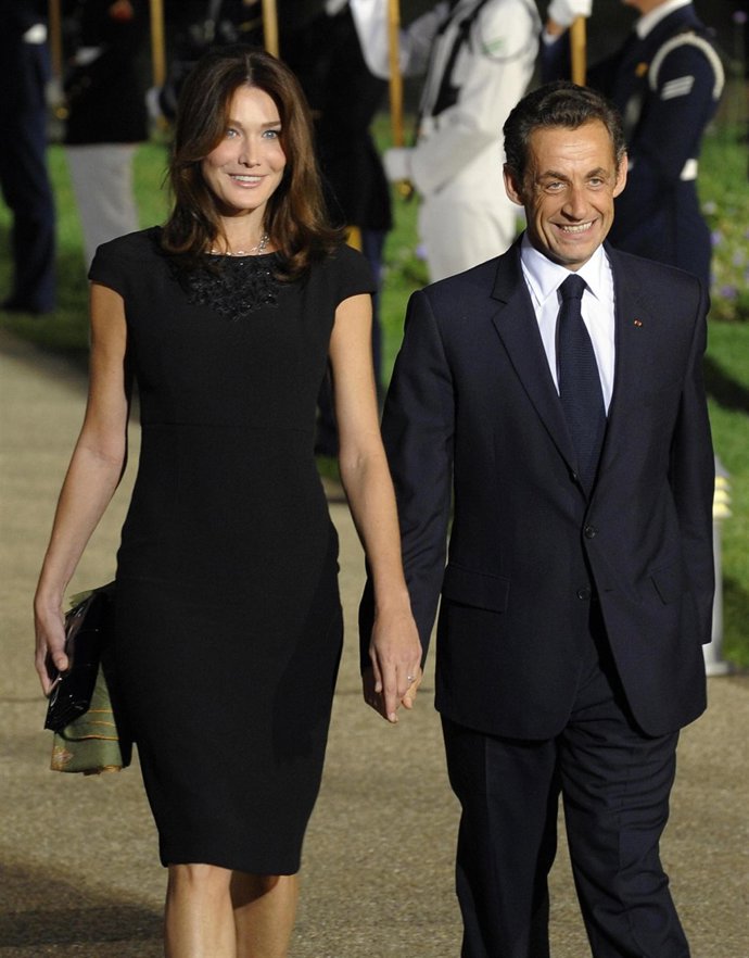 Carla Bruni y Nicolás Sarkozy
