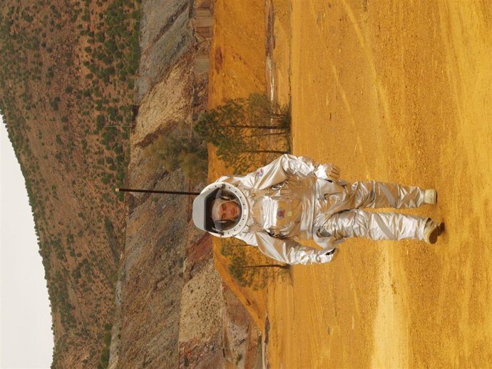 Realizan Pruebas Del Equipo Que Viajará A Marte En Riointo (Huelva). 