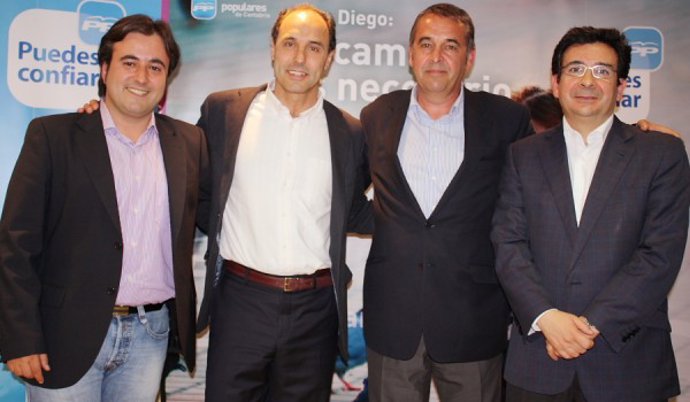 Diego presenta a los candidatos del PP de Camargo, Astillero y Bezana