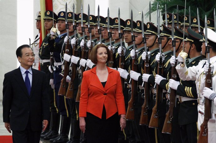 La Primera Ministra De Australia, Julia Gillard, De Visita Oficial En China