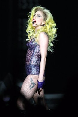 Lady Gaga Durante Un Concierto