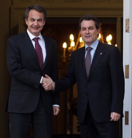 Zapatero y Artur Mas en la Moncloa
