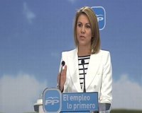 Cospedal insiste en la falta de imparcialidad de TVE