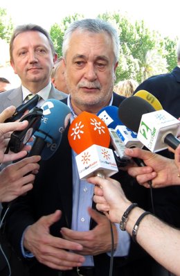 El Presidente De La Junta De Andalucía, José Antonio Griñán, Hoy En Sevilla