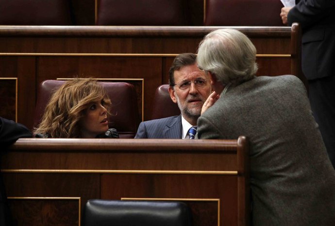Sáenz de Santamaría, Rajoy y Juan Morano