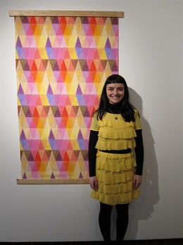 Ana Montiel, Artista, Junto A Su Obra