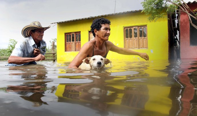 Fuertes lluvias en Colombia