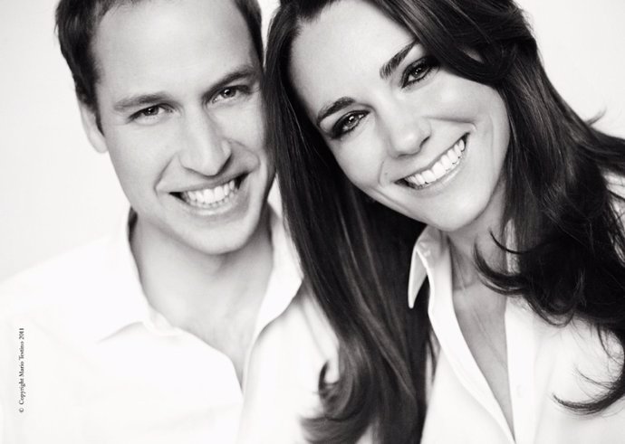 El Príncipe Guillermo Y Kate Middleton, Foto Del Programa De Su Boda