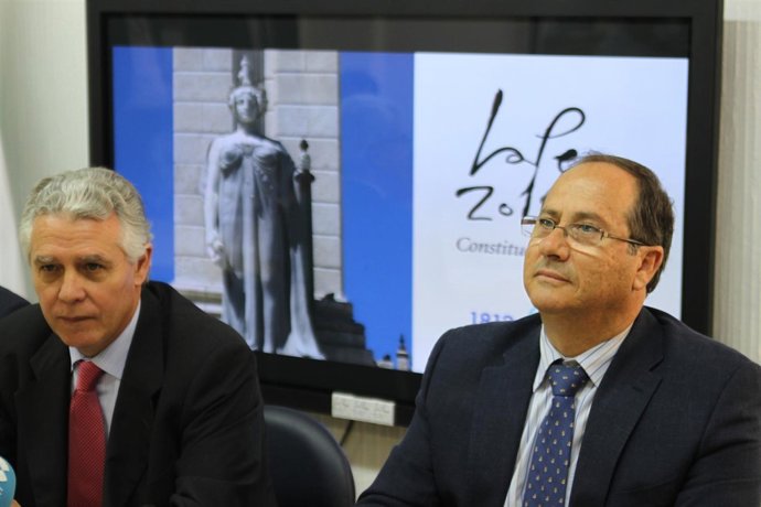 Menacho Con El Nuevo Gerente Del Consorcio Del Bicentenario, Emilio Aragón