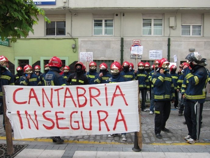 Concentración Bomberos 112