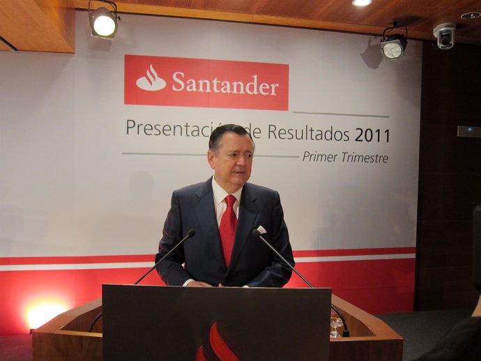 El Consejero Delegado Del Santander, Alfredo Sáenz