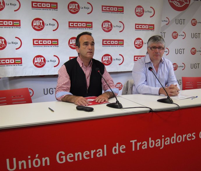 Los Secretarios De UGT Y CC.OO., Javier Granda Y Koldo González