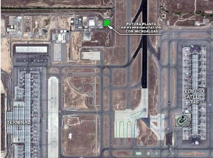 Ubicación De La Planta De Experimentación Con Microalgas En Barajas
