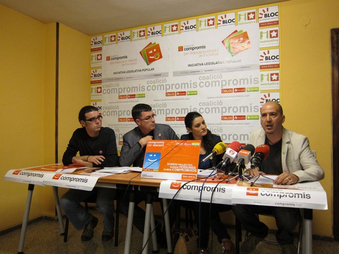 Ismael Vicedo, Enric Morera, Mireia Mollà Y Tomás Mestre En La Rueda De Prensa