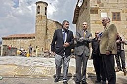 José María Mazón durante una de sus últimas visitas